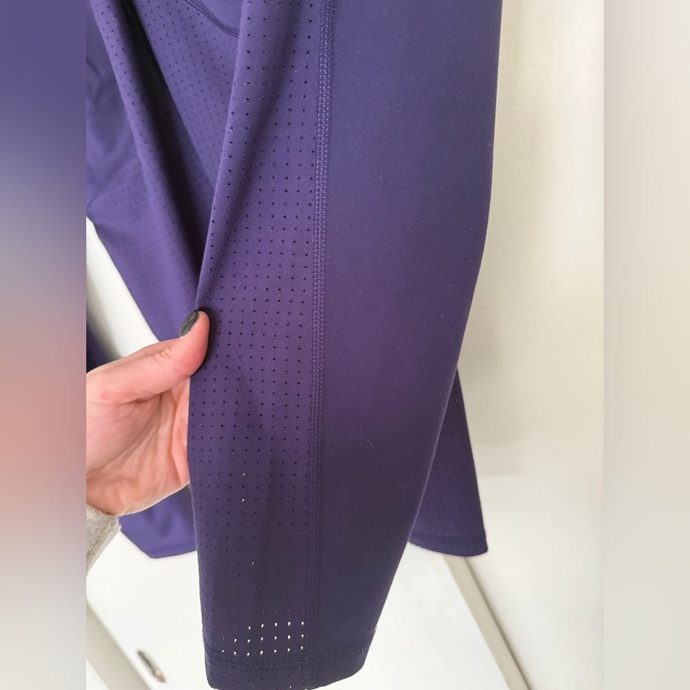 PAIR OF DSG DARK PURPLE VENTED WORKOUT LEGGINGS HIGH-RISE SIZE M - Picture 6 of 11